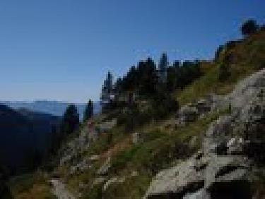 Vue en arrière avant le second plateaul