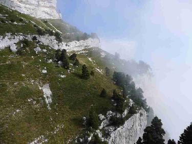 Juste avant la crête