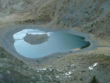 Le lac est bien vide !