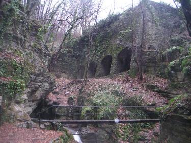 la passerelle et les casemates