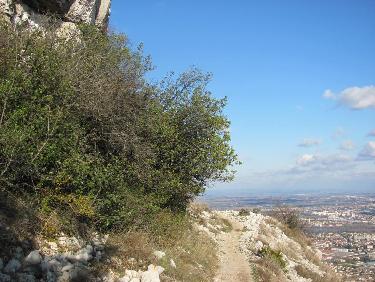 Passage en bord de crete