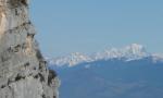 Un petit Mont Blanc contre la paroi