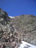 couloir sous la brèche