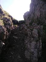 couloir glissant et glacial