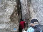 j2m dans la fissure escalade