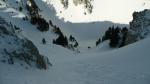 Bas du couloir en neige dure bon grip
