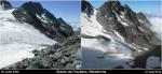 Glacier de Freydane à 8 ans d&apos;intervalles