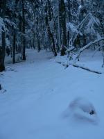 Chemin de montée et cairn