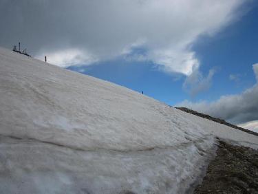 Encore un gros névé à la sortie