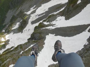 encore de la neige dans la montée