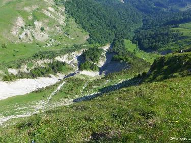 Eperon est vu depuis le sommet