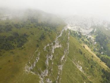 zonage au niveau de la falaise