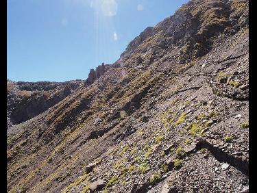 Descente en versant Est