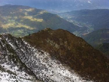 En face nord de Ripariz