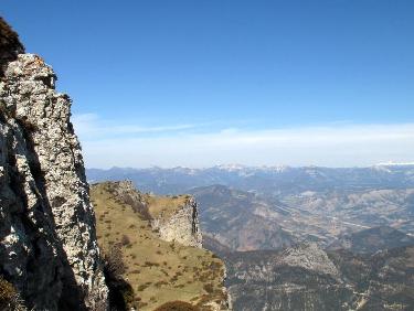 Casse croute sur le versant nord du Veyou.