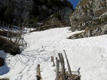 neige avant la croix