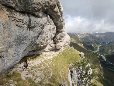 La vire du Rocher de Paille