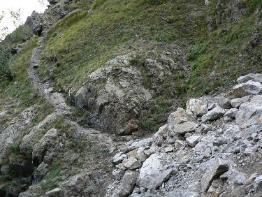 Rive droite du ravin