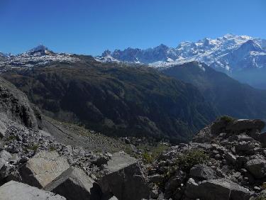 en montant vers le passage du dérochoir