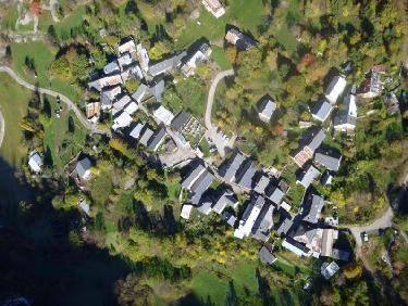 Le Désert en Valjoufrey vue du ciel