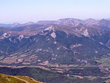 Les Monges depuis l&apos;antécime