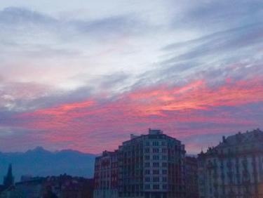Un ciel étonnant au petit matin