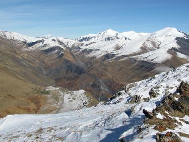 Col de Sarenne et Mont Blanc
