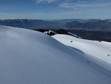 De doux vallonnements intact et poudreux
