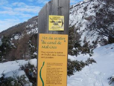 Sentier du Canal de Mal Cros