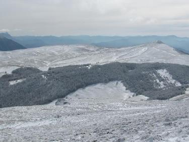 Vue vers le sud : Tete de la Dame