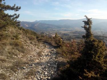 Descente vers Rosans.