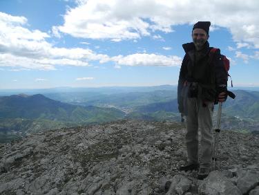Christian au sommet du Couard