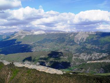 Barre des Dourbes et Couard depuis le Cousson