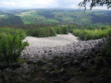 Segment de coulée vue d&apos;en haut
