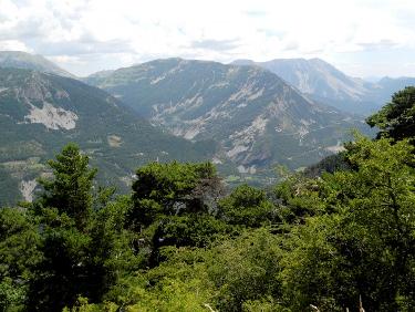 Du Sommet de la Croix vers le Sud