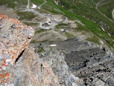 Vue plongeante sur l&apos;itinéraire.