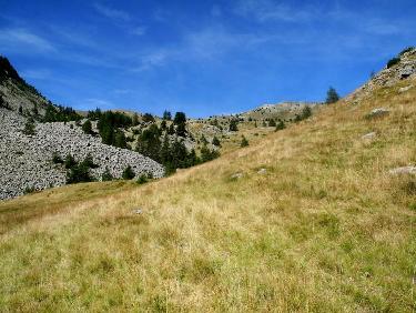 La crête à rejoindre hors trace