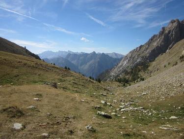 descente sur l'autre versant