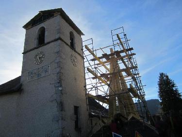 clocher de Corbel en réfection