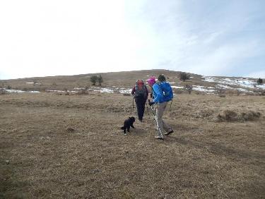 Montée en face nord du Trainon