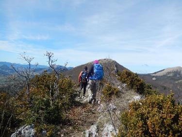 sur la crête de Serre de la Bouisse