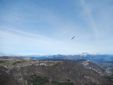 sur la crête de Serre de la Bouisse