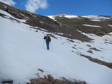 Montée vers la Crête de Vallon Pion
