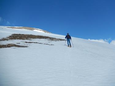 Montée vers la Crête de Vallon Pion
