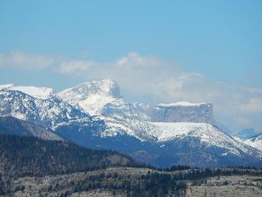 Le Grand Veymont et le Mont Aiguille