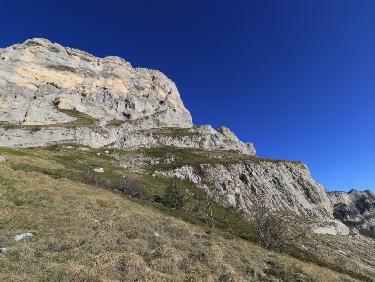 Montée dre dans le pentu