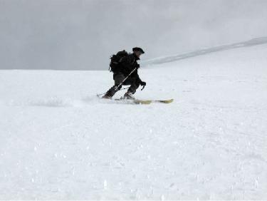 Pic Bayle face sud a ski