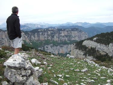Du sommet vue sur les aiguilles de Benevise