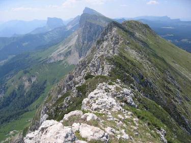 Du sommet vue vers le sud