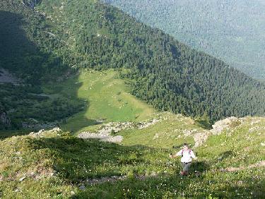 Montée au col du Rafour
